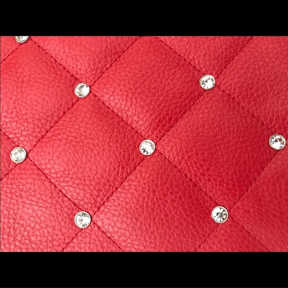 IPad Quilted Red Case / Sleeve With Crystals By Charming Charlie New With Tag - Picture 3 of 6